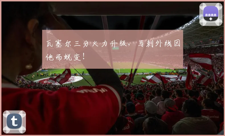 瓦塞尔三分火力升级，马刺外线因他而蜕变！