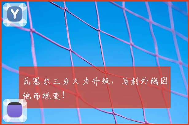 瓦塞尔三分火力升级,马刺外线因他而蜕变!